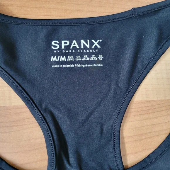 Spanx Transformation Black Side Zipper Racerback Tank Top Size M NWT - Picture 5 of 13